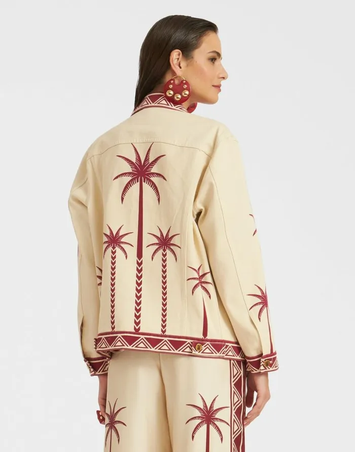 Ready To Wear Outerwear La Double J JJ Jean Jacket Date Palms Place Ivory Ready To Wear Outerwear La Double J JJ Jean Jacket Date Palms Place Ivory