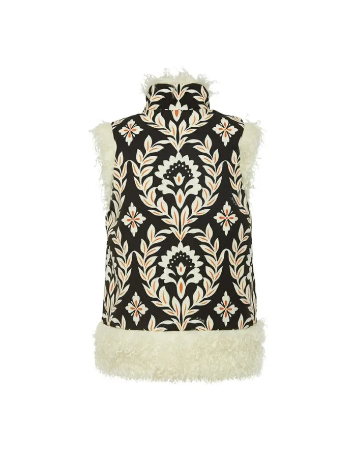 Ready To Wear Outerwear La Double J Sleeveless Folk Jacket Ghirlanda Black Ready To Wear Outerwear La Double J Sleeveless Folk Jacket Ghirlanda Black