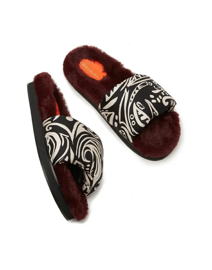 Ready To Wear Shoes La Double J Furry Slides Fauve Ready To Wear Shoes La Double J Furry Slides Fauve