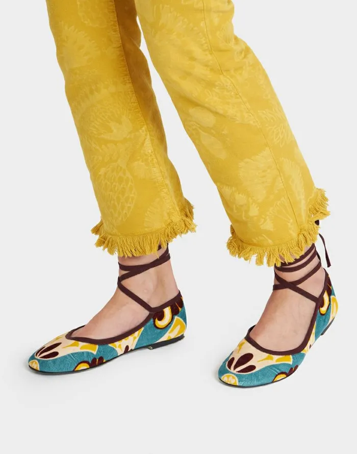 Ready To Wear Shoes La Double J Winter Ballerina Flats Dendera Light Blue Ready To Wear Shoes La Double J Winter Ballerina Flats Dendera Light Blue