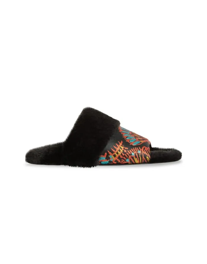 Ready To Wear Shoes La Double J Winter Slides Sicomore Black