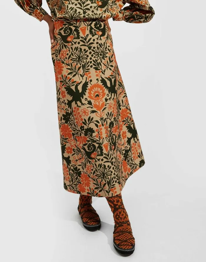 Ready To Wear Skirts La Double J ALong Skirt Forest