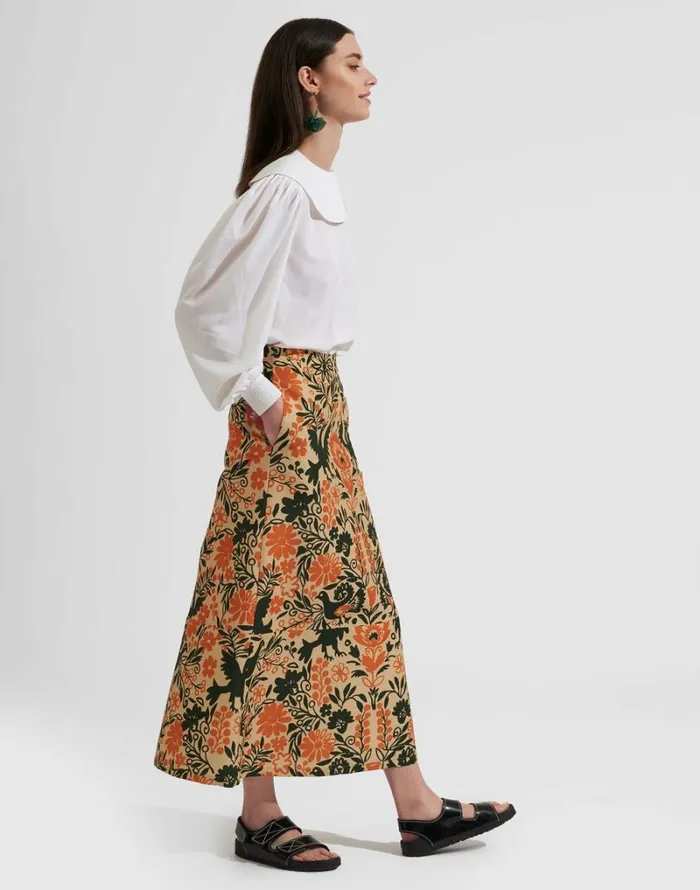 Ready To Wear Skirts La Double J ALong Skirt Forest Ready To Wear Skirts La Double J ALong Skirt Forest