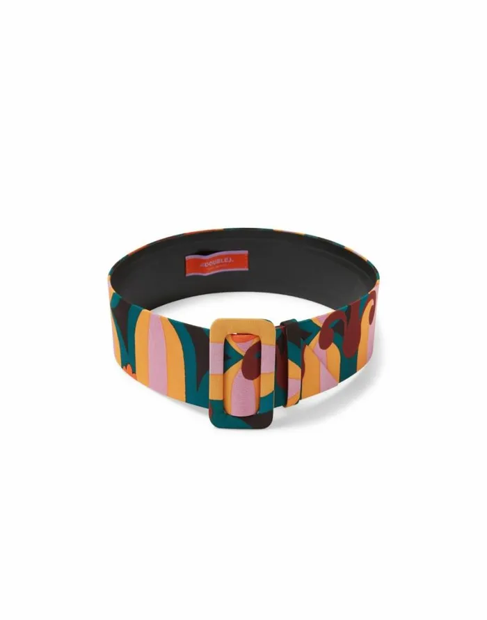 Ready To Wear Small Accessories La Double J Medium Belt Arcturus Blue Petrol