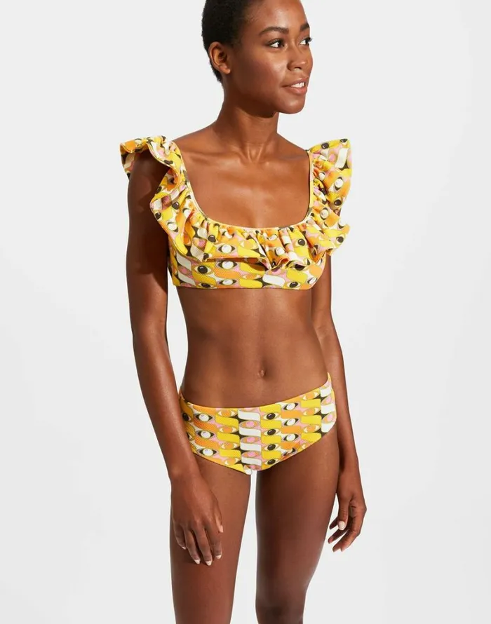 Ready To Wear Swimwear La Double J Ruffle Bikini Top Third Eye