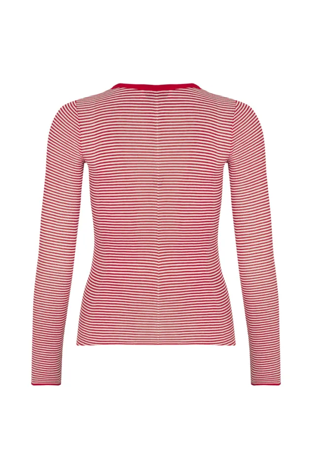 Readytowear TShirts Sonia Rykiel Longsleeved Crewneck Top In Cotton And Silk