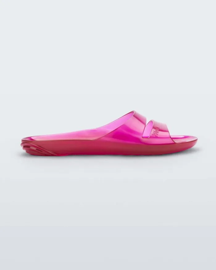 Real Jelly Slide Clear Pink Women Melissa Slides