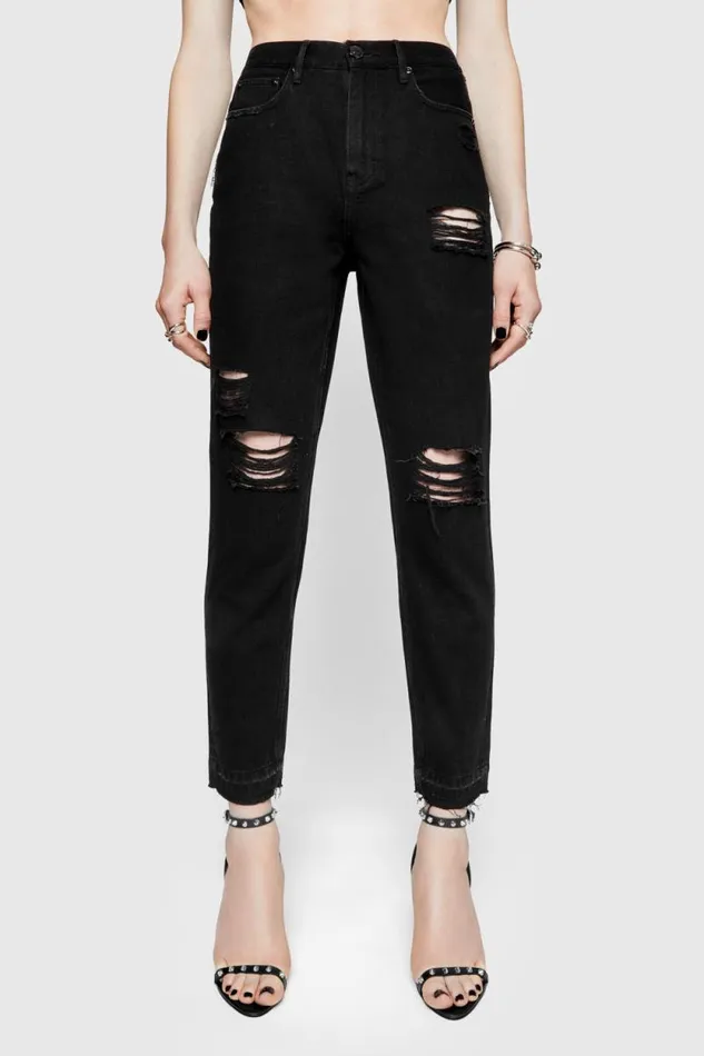 Rebecca Minkoff Bottoms Florence Ankle Jean True Black 8211 Clothing