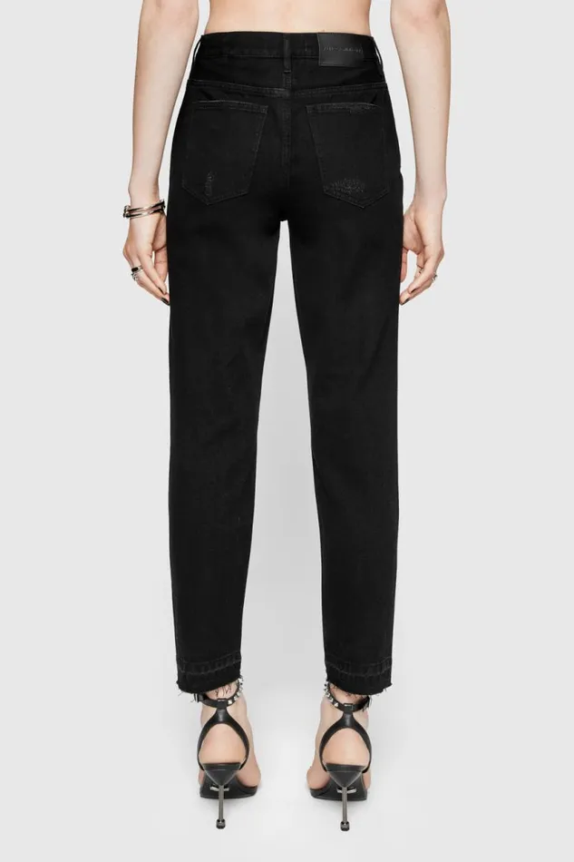 Rebecca Minkoff Bottoms Florence Ankle Jean True Black 8211 Clothing