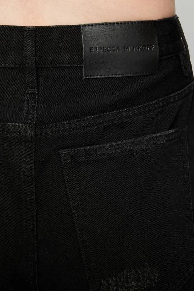 Rebecca Minkoff Bottoms Florence Ankle Jean True Black 8211 Clothing
