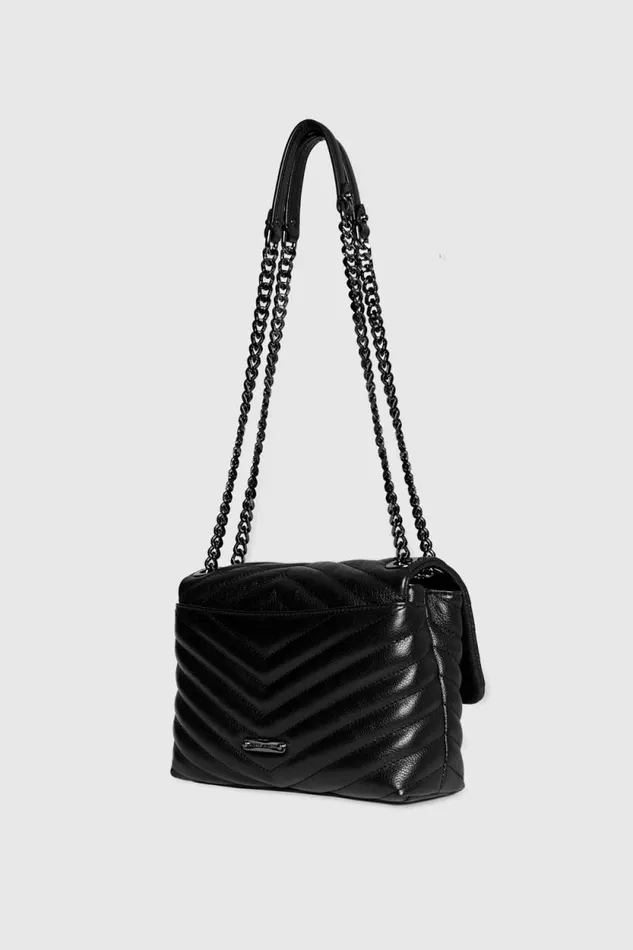 Rebecca Minkoff Crossbody Bags Edie Crossbody Blackblack Shellac 8211 Handbags