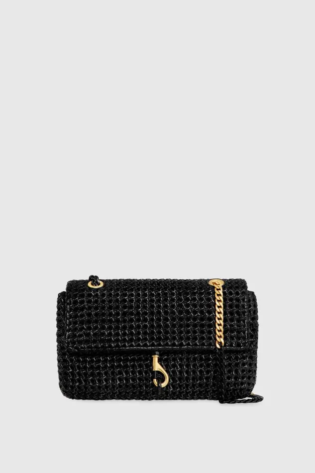 Rebecca Minkoff Crossbody Bags Edie Woven Medium Crossbody Black 8211 Handbags Rebecca Minkoff Crossbody Bags Edie Woven Medium Crossbody Black 8211 Handbags