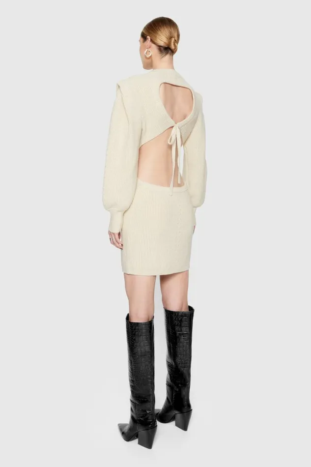 Rebecca Minkoff Dresses Daisy Cable Mini Sweater Dress Winter White 8211 Clothing Rebecca Minkoff Dresses Daisy Cable Mini Sweater Dress Winter White 8211 Clothing