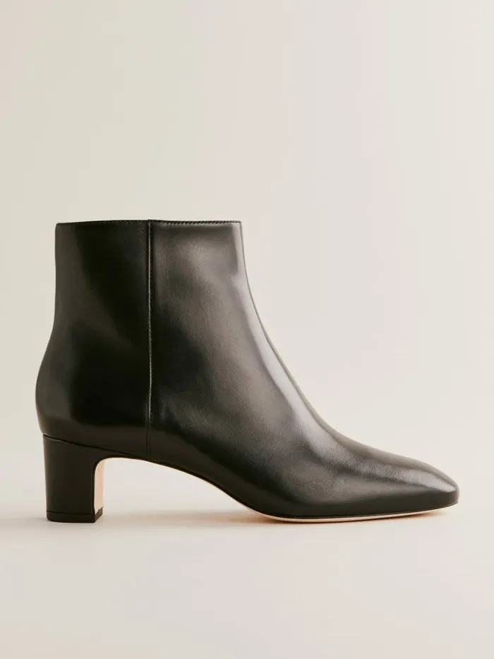 Reformation Boots Giulietta Ankle Boot Black Leather 8211 Women