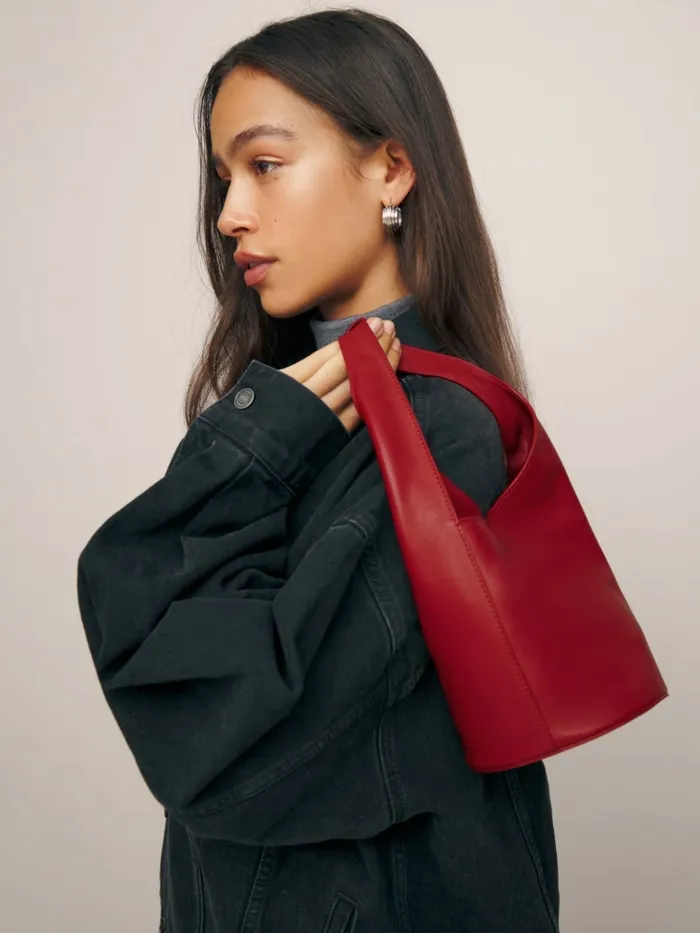 Reformation Bucket Bags Small Silvana Bucket Bag Lipstick Leather 8211 Women Reformation Bucket Bags Small Silvana Bucket Bag Lipstick Leather 8211 Women