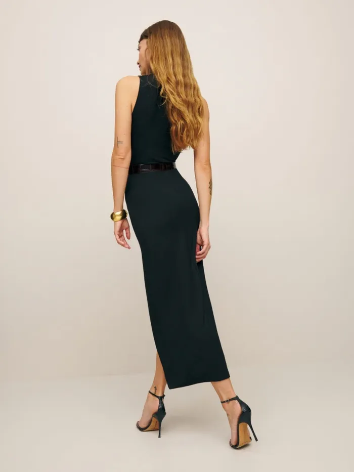 Reformation Dresses Axton Knit Dress Black 8211 Women
