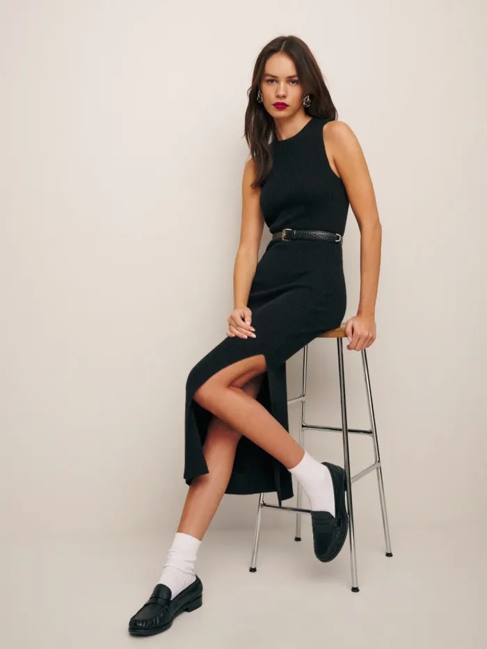 Reformation Dresses Basil Cashmere Sleeveless Sweater Dress Black 8211 Women Reformation Dresses Basil Cashmere Sleeveless Sweater Dress Black 8211 Women