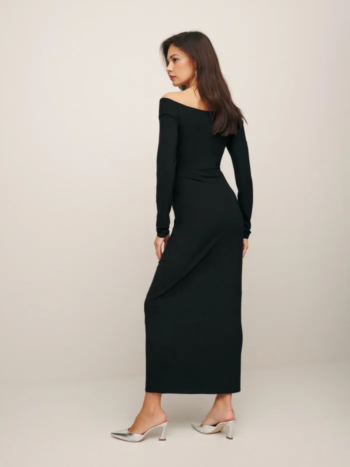 Reformation Dresses Bodie Knit Dress Black 8211 Women