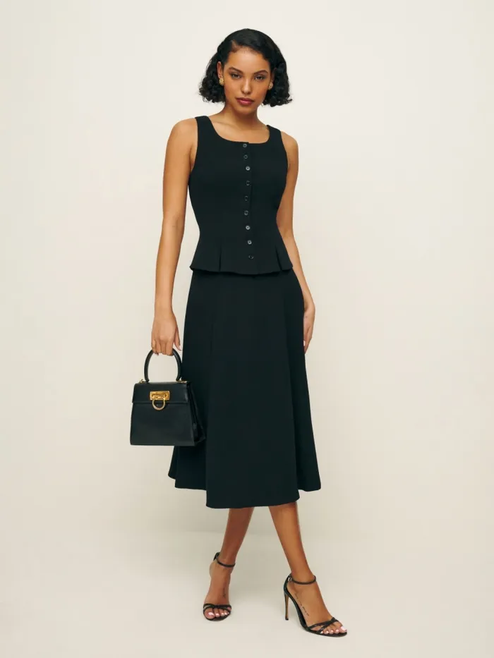 Reformation Dresses Caiden Two Piece Black 8211 Women Reformation Dresses Caiden Two Piece Black 8211 Women