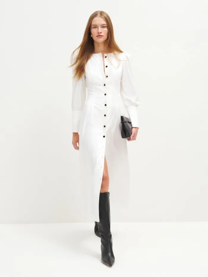 Reformation Dresses Halia Dress White 8211 Women