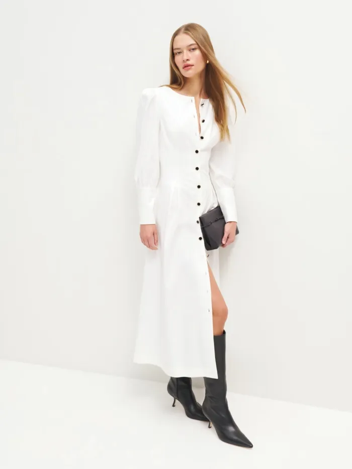 Reformation Dresses Halia Dress White 8211 Women