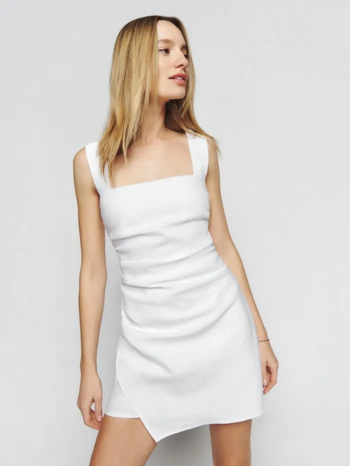 Reformation Dresses Kerrigan Linen Dress White 8211 Women
