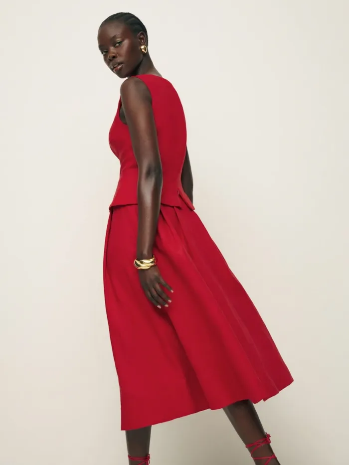 Reformation Dresses Moya Linen Two Piece Cherry 8211 Women Reformation Dresses Moya Linen Two Piece Cherry 8211 Women