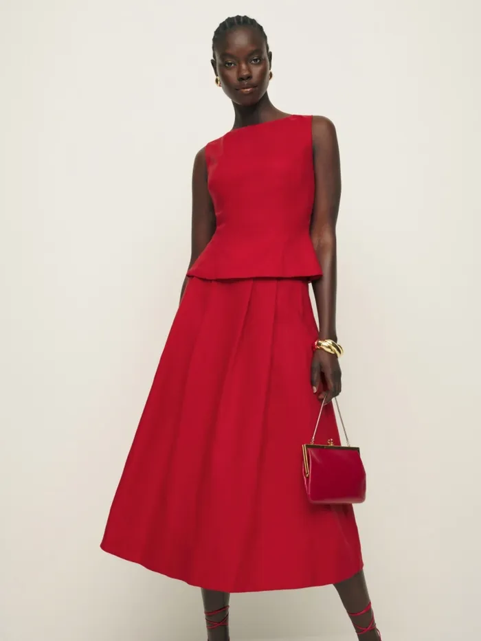 Reformation Dresses Moya Linen Two Piece Cherry 8211 Women Reformation Dresses Moya Linen Two Piece Cherry 8211 Women