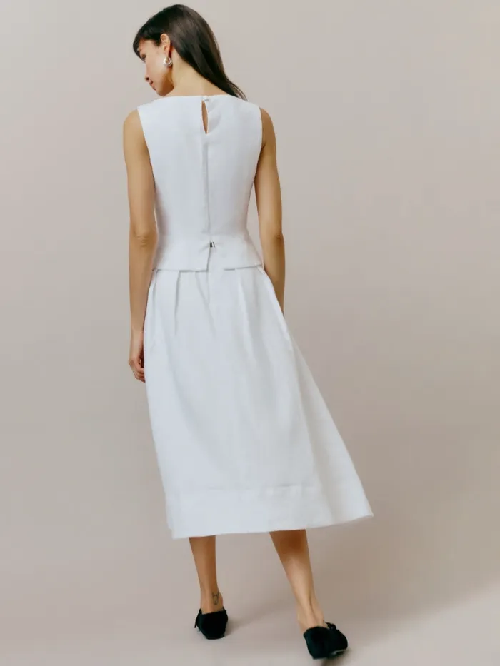 Reformation Dresses Moya Linen Two Piece White 8211 Women Reformation Dresses Moya Linen Two Piece White 8211 Women