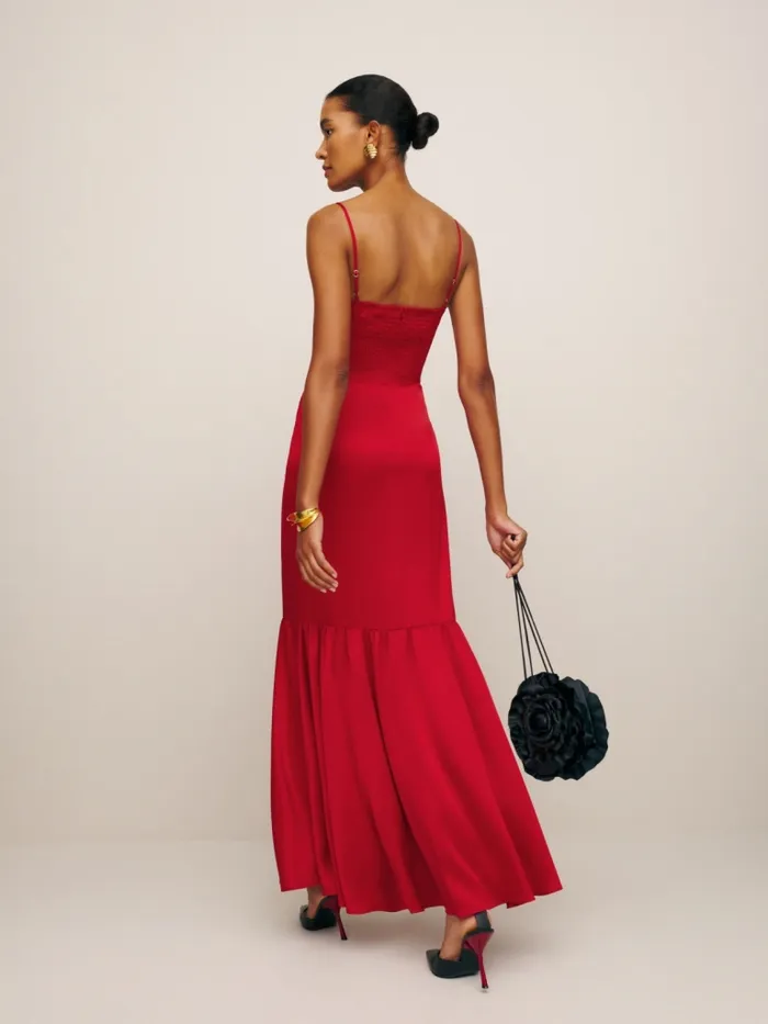 Reformation Dresses Nasha Satin Dress Cherry 8211 Women Reformation Dresses Nasha Satin Dress Cherry 8211 Women