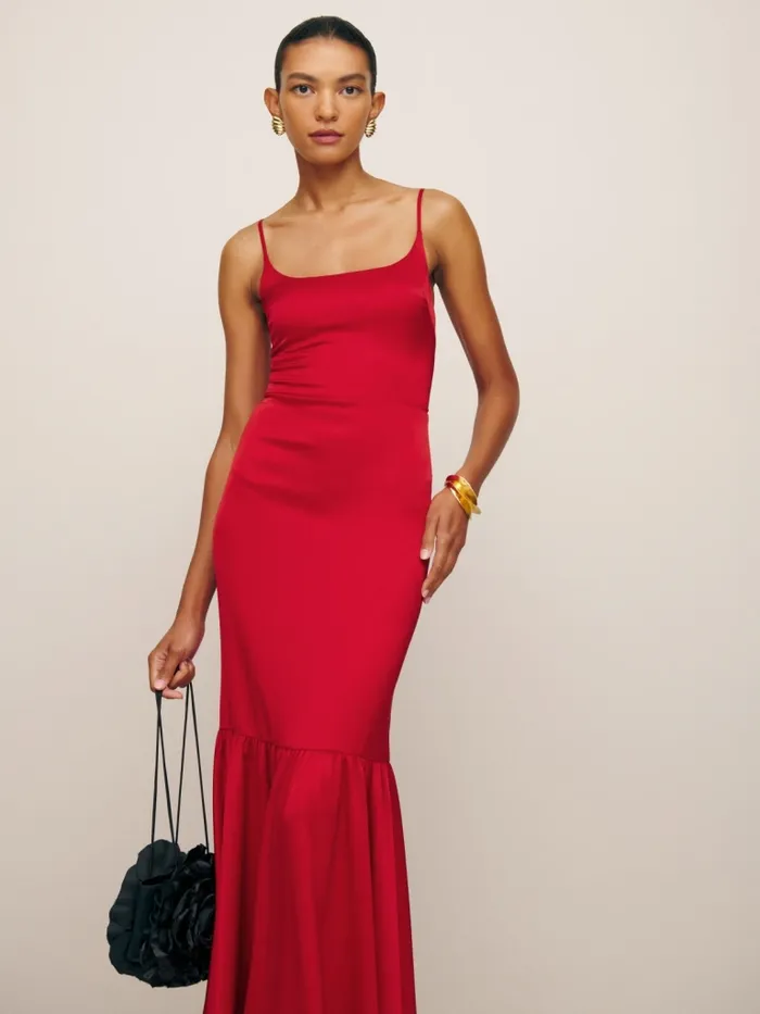 Reformation Dresses Nasha Satin Dress Cherry 8211 Women Reformation Dresses Nasha Satin Dress Cherry 8211 Women