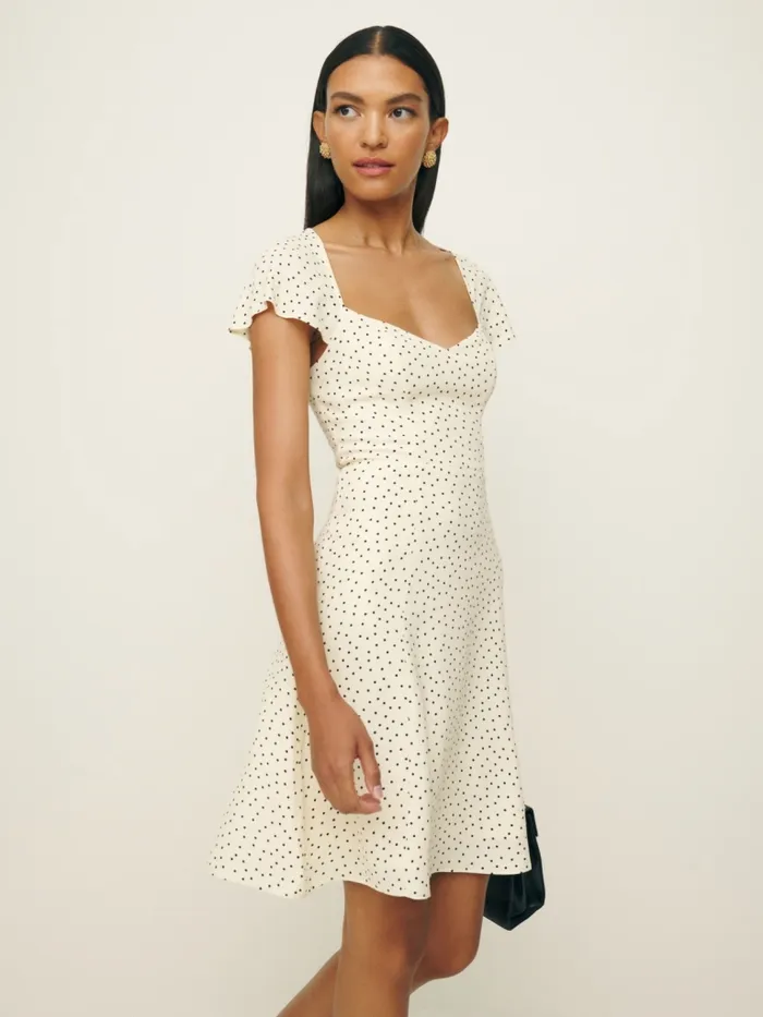 Reformation Dresses Novia Dress Salt And Pepper 8211 Women