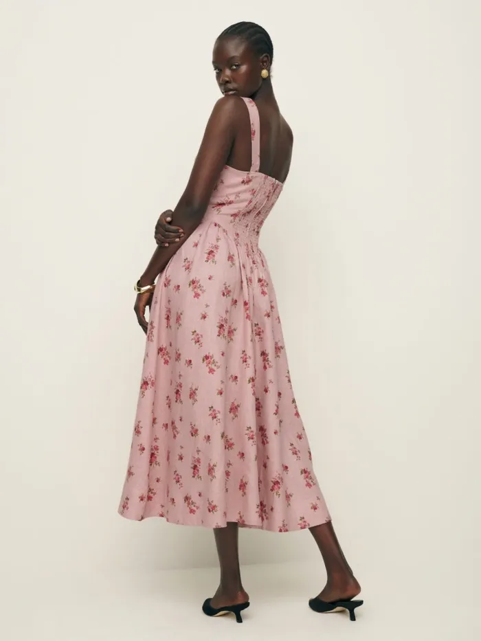 Reformation Dresses Petites Balia Linen Dress Tea Time 8211 Women Reformation Dresses Petites Balia Linen Dress Tea Time 8211 Women
