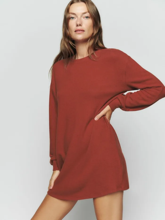 Reformation Dresses Radlee Knit Dress Oxide 8211 Women
