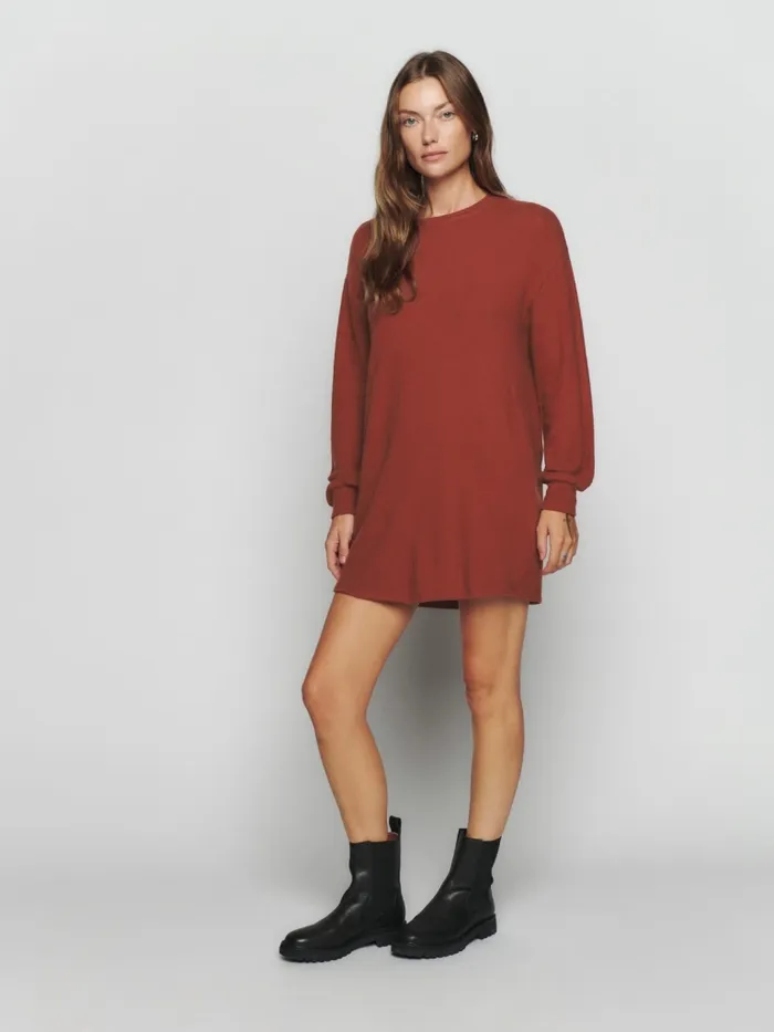 Reformation Dresses Radlee Knit Dress Oxide 8211 Women