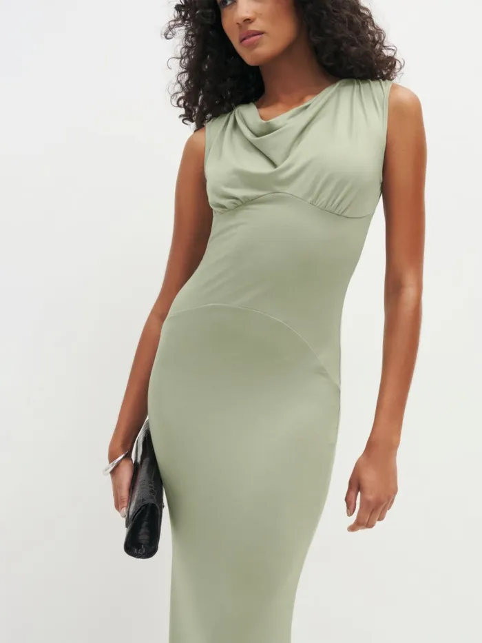 Reformation Dresses Seona Knit Dress Artichoke 8211 Women