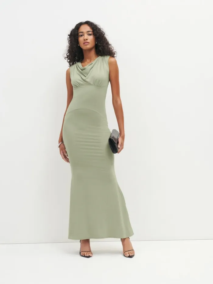 Reformation Dresses Seona Knit Dress Artichoke 8211 Women