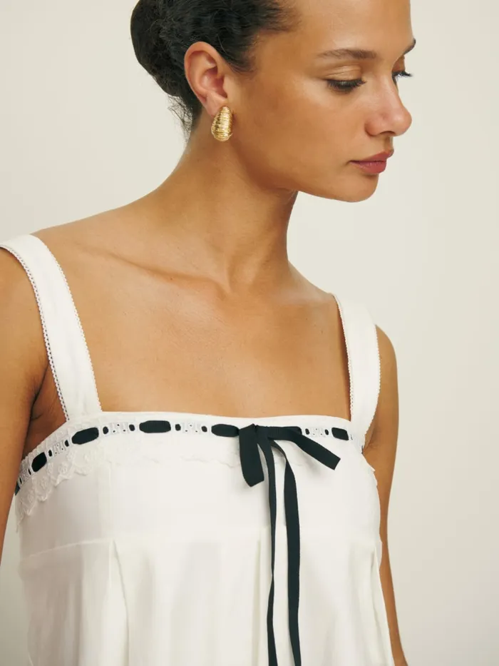 Reformation Dresses Shai Dress White 8211 Women