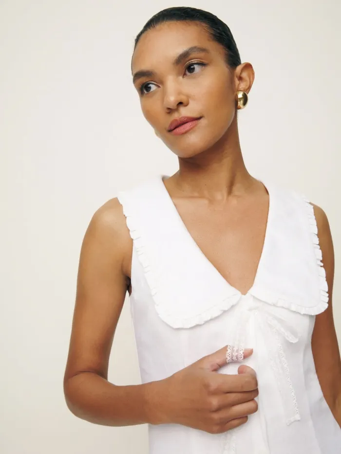 Reformation Dresses Soraya Linen Dress White 8211 Women Reformation Dresses Soraya Linen Dress White 8211 Women