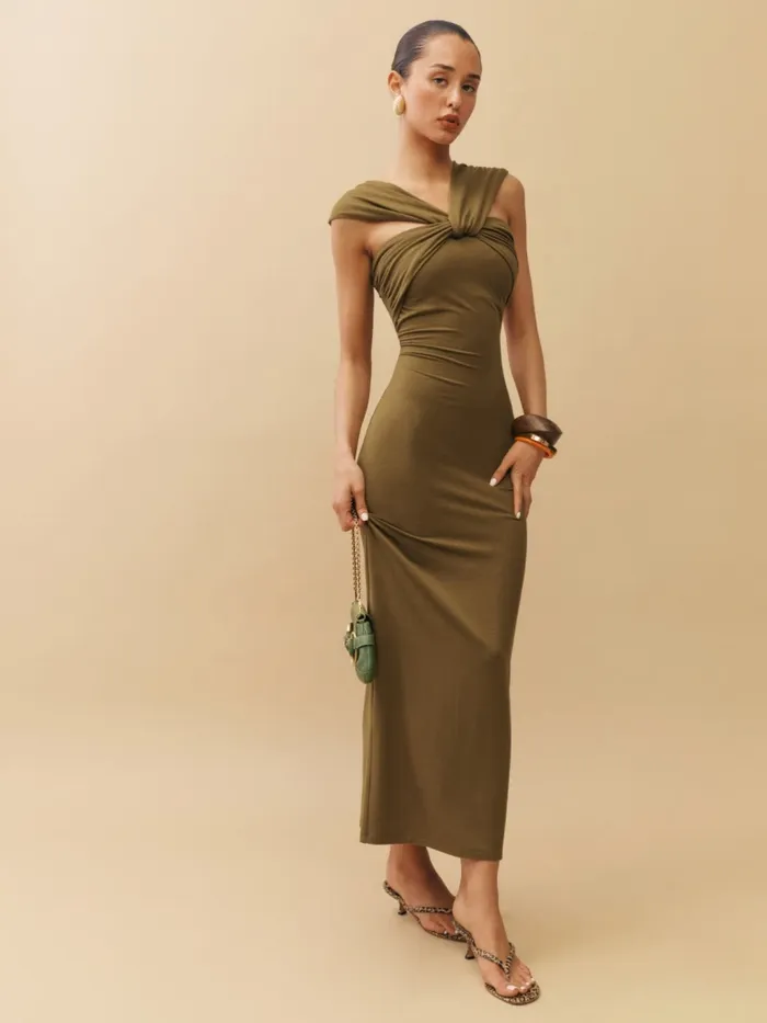 Reformation Dresses Xena Knit Dress Bronze 8211 Women Reformation Dresses Xena Knit Dress Bronze 8211 Women