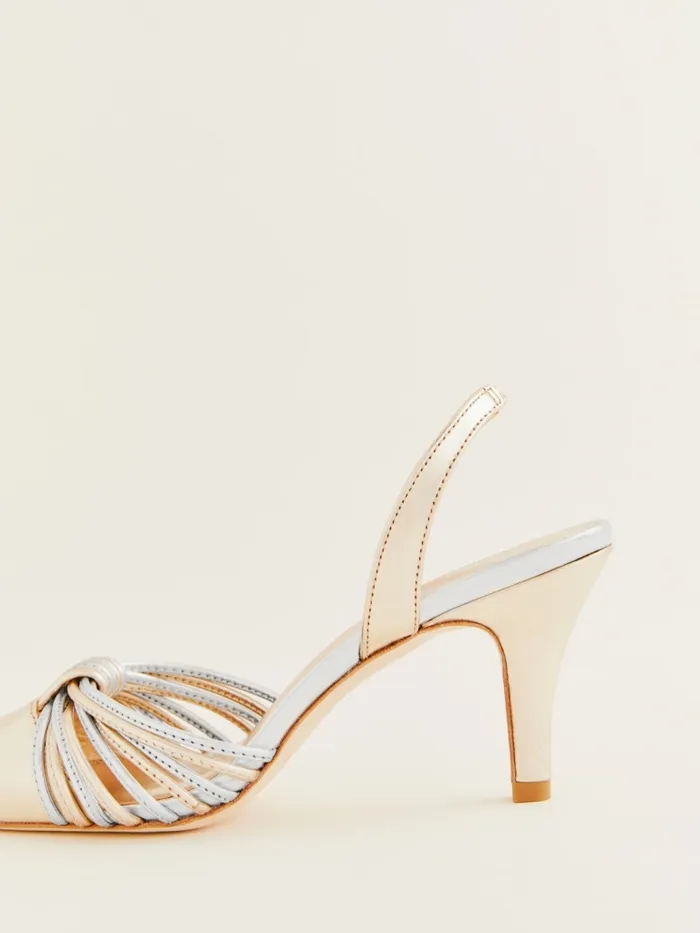 Reformation Heels Natanya Pump Gold Silver 8211 Women Reformation Heels Natanya Pump Gold Silver 8211 Women