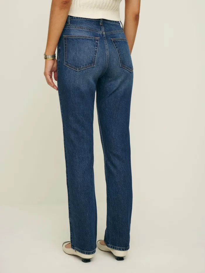 Reformation Jeans Cynthia Stretch High Rise Straight Jeans Bennett 8211 Women Reformation Jeans Cynthia Stretch High Rise Straight Jeans Bennett 8211 Women