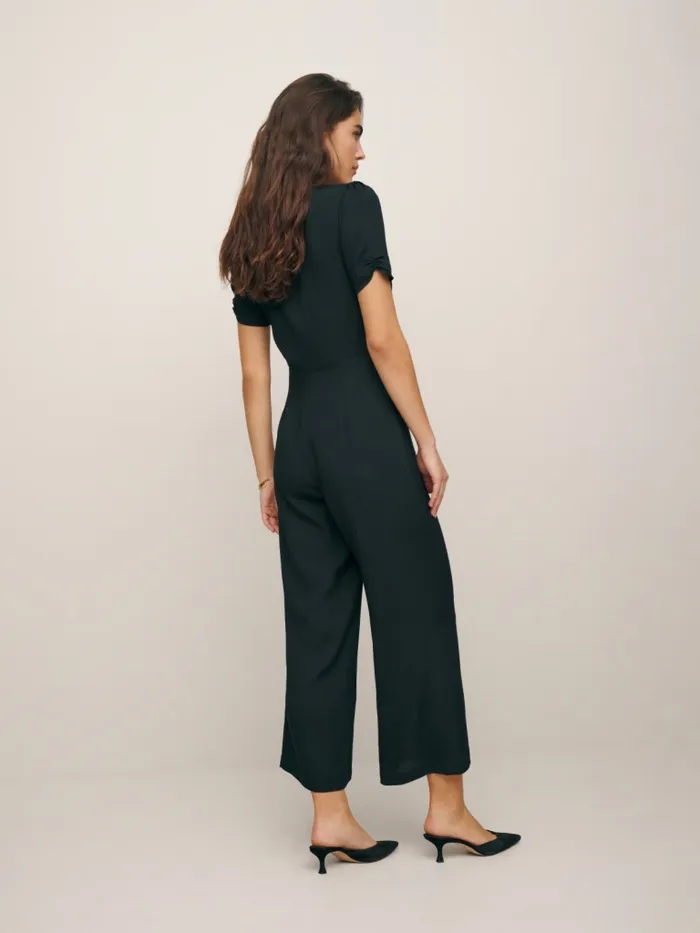 Reformation Jumpsuits Petites France Jumpsuit Black 8211 Women