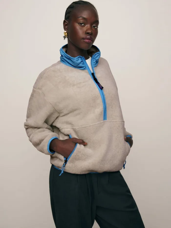 Reformation Outerwear Patagonia W039s Synchilla Marsupial Oatmeal Heatherblue Bird 8211 Women