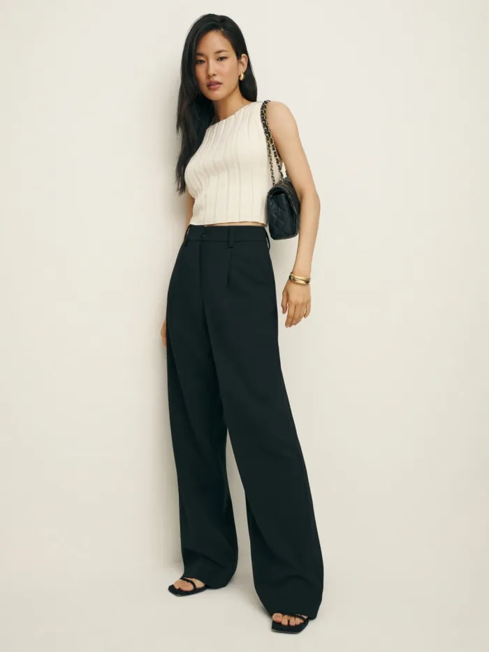 Reformation Pants Alex Pant Jet Black 8211 Women Reformation Pants Alex Pant Jet Black 8211 Women