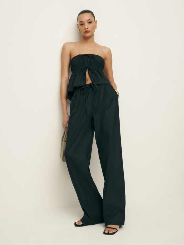 Reformation Pants Micah Pant Black 8211 Women