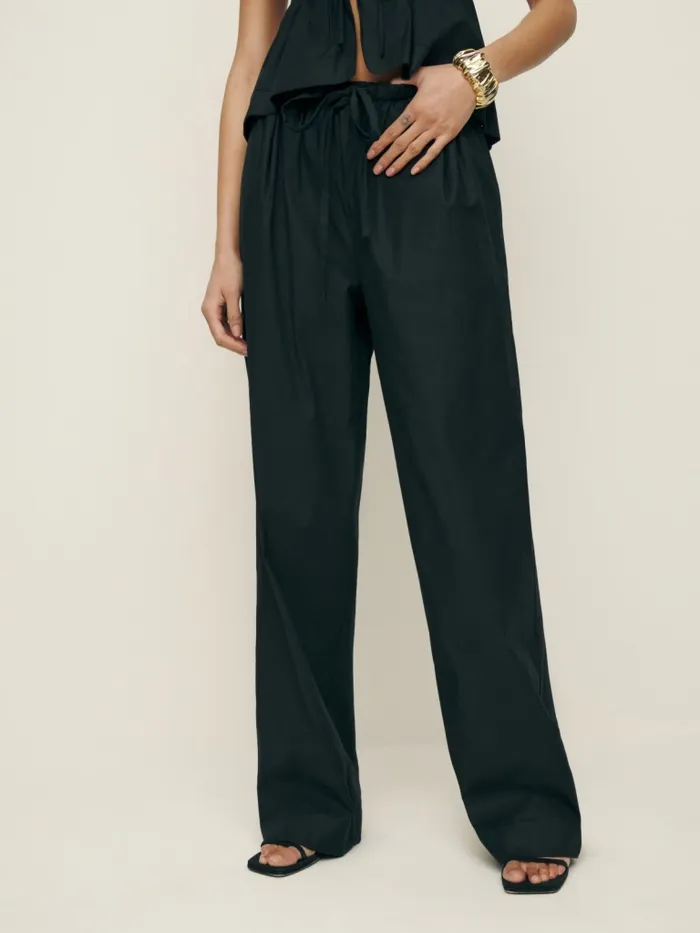 Reformation Pants Micah Pant Black 8211 Women