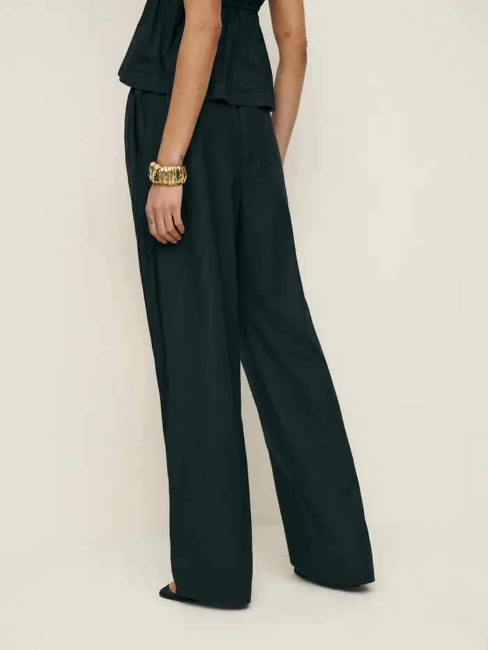 Reformation Pants Micah Pant Black 8211 Women