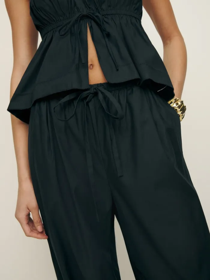 Reformation Pants Micah Pant Black 8211 Women