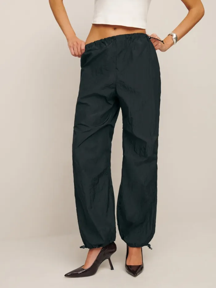 Reformation Pants Petites Camden Pant Black 8211 Women